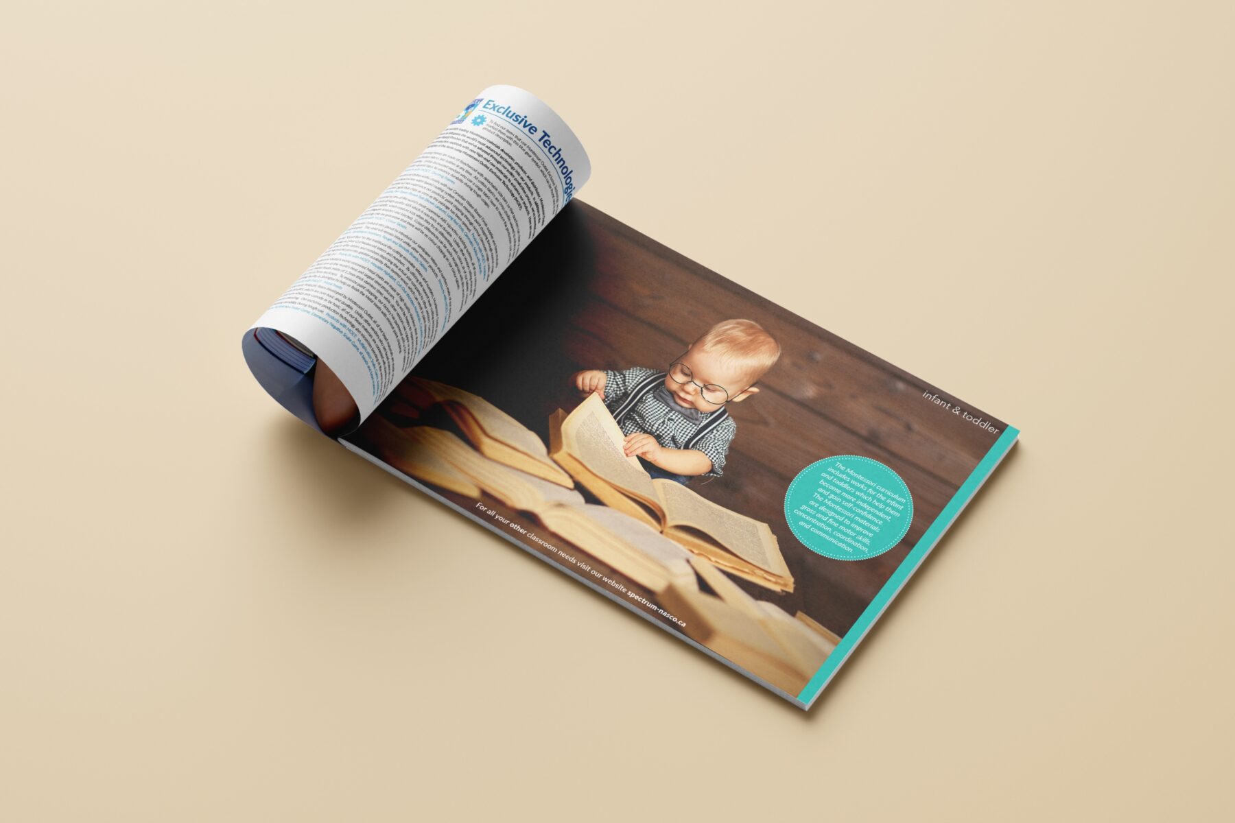 Inside front cover & page 1 of the 2017 Montessori Catalogue