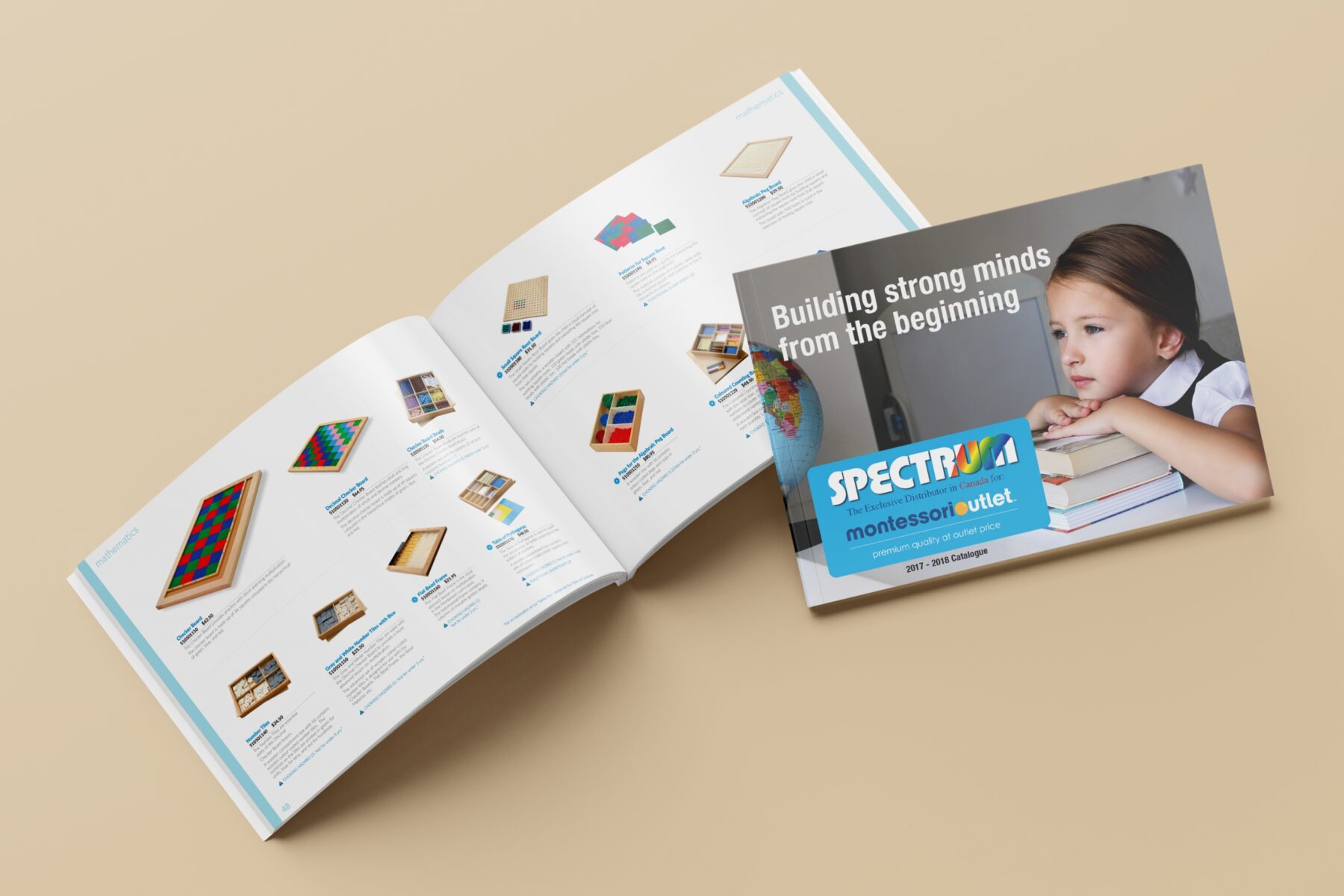 Page 48, 49 & Front Cover of the Montessori Catalogue